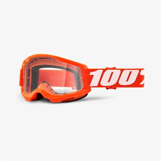 Очки 100% Strata 2 Goggle Orange / Clear Lens (50421-101-05) pitbikemarket.ru