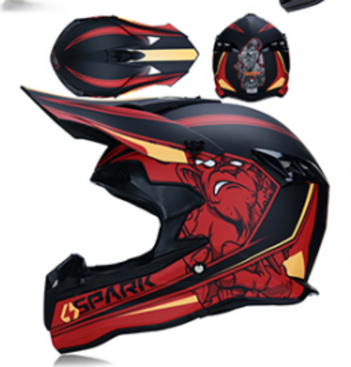 Шлем кроссовый 188 "Spark" orange/black L pitbikemarket.ru