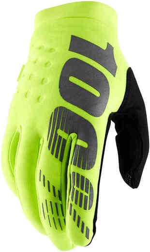 Мотоперчатки 100% Brisker Glove Fluo Yellow XL (10016-004-13) pitbikemarket.ru