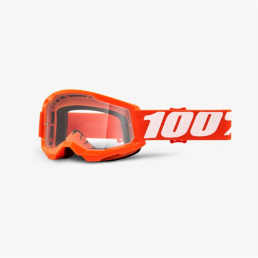 Очки подростковые 100% Strata 2 Youth Goggle Orange / Clear Lens (50521-101-05) pitbikemarket.ru