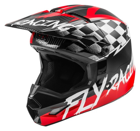 Шлем детский (кроссовый) FLY RACING KINETIC SKETCH ECE красный/черный/серый     YS pitbikemarket.ru