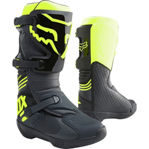 Мотоботы Fox Comp Boot Black/Yellow, 13, 2021 (25839-019-13) pitbikemarket.ru