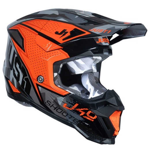 Шлем кроссовый JUST1 J40 SHOOTER (Hi-Vis оранжевый, M, 1560035-880-6846) pitbikemarket.ru