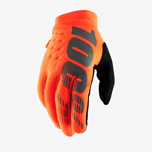 Мотоперчатки подростковые 100% Brisker Youth Glove (Fluo Orange, M, 2021 (10016-260-05)) pitbikemarket.ru