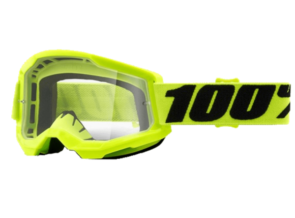 Очки 100% Strata 2 Goggle Yellow / Clear Lens (50421-101-04) pitbikemarket.ru