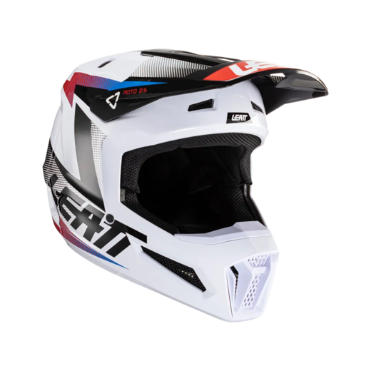 Мотошлем Leatt Moto 2.5 Helmet (Black/White, XL, 2024 (1024060484)) pitbikemarket.ru