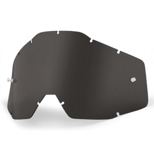 Линза 100% Racecraft/Accuri/Strata Anti-Fog Dark Smoke (51001-018-02) pitbikemarket.ru