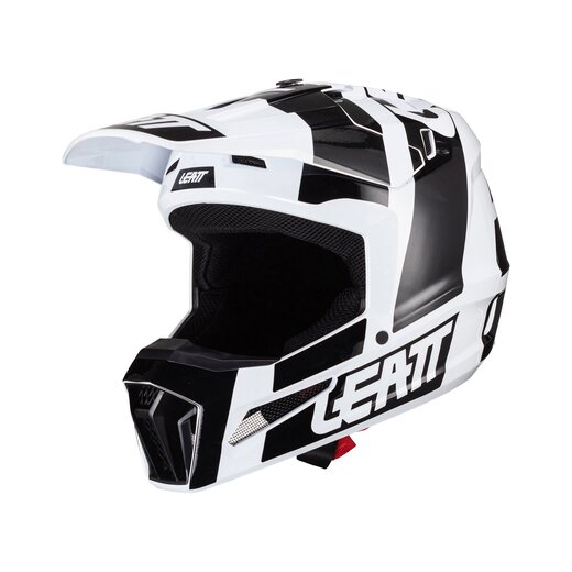 Мотошлем подростковый Leatt Moto 3.5 Junior Helmet (Black/White, M, 2024 (1024060600)) pitbikemarket.ru